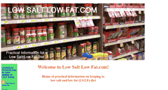 Desktop Screenshot of lowsaltlowfat.com